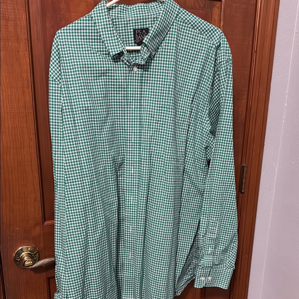 Jos. A. Bank Green Casual Button Down Shirt
